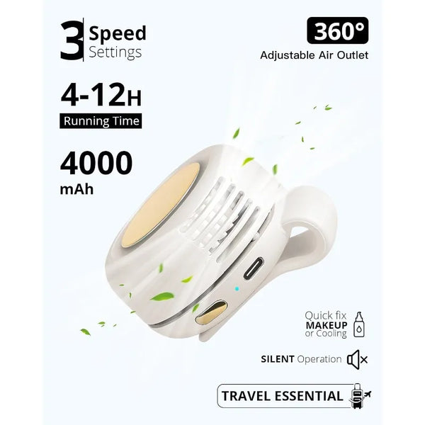 Pocket Breeze Portable Clip-On Fan